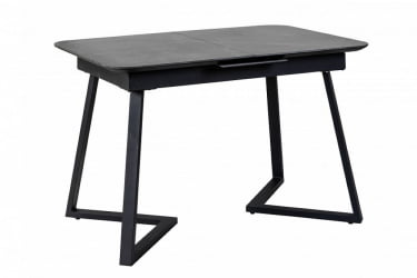 Стол Роналдо раздвиж. 140-180 Темный мрамор/Бабочка