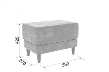 Пуф Рондо 2 PM-005.2 нежно-розовый (велюр)