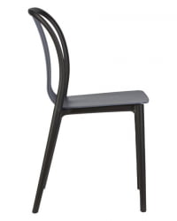 Стул обеденный ДОБРИН АДЭМ (черный/серо-голубой) 4 шт / DOBRIN ADAM