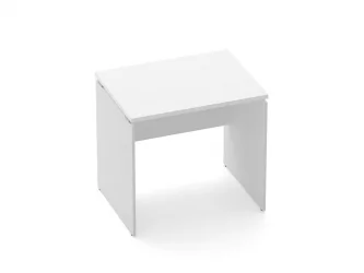 Квадратный стол Дека ЛДСП каркас 75.06.08 Белый / Deka