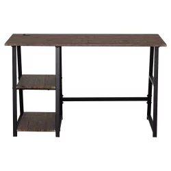 Стол на металлокаркасе BRABIX LOFT CD-006 Мореный дуб