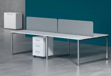 Стол письменный левый XTEN-Q XQCT 149 L Белый Алюминий