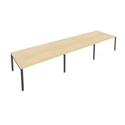 Переговорный стол (3 столешницы) Метал Сйстем Б.ПРГ-3.4 Акация/Антрацит / Metal System