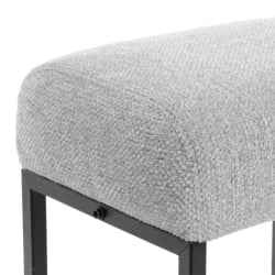 Пуф Charli Lux/Чарли Люкс П велюр/букле, VT shape silver