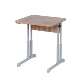 Парта одноместная эргономичная (рост 3-7) Клен Танзау/Металл Серый