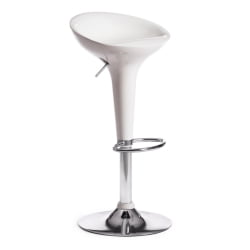 Стул барный NAIL (mod. KY801) металл/пластик, 42*44*67-88 см, белый/хром