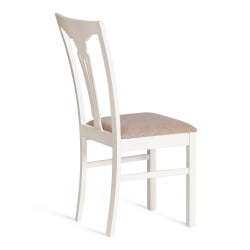 Стул Гермес/ Hermes дерево гевея, 43х49х94см, Ivory white, ткань серая (TM-164)