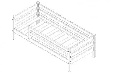 Кровать Соня Вариант 3 с защитой по периметру