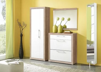 Шкаф с зеркалом Lupo Белый