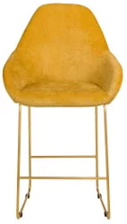 Стул барный Kent (Б) Желт/Линк Золото