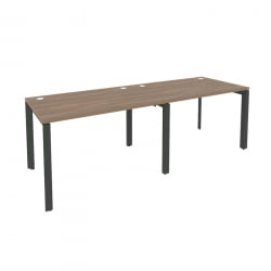 Рабочая станция на П-образном м/к ОНИКС О.МП-РС-2.2.8 Дуб Аризона/Антрацит / ONIX O.MP-RS-2.2.8