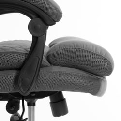 Кресло руководителя Chief metalBL велюр/ткань, серый, 29/TW-12