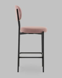 Стул Полубарный Бриф DD ПБ велюр пыльно-розовый