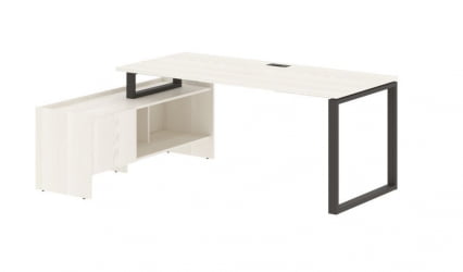 Стол с тумбой ЕДИС ЕКCТ 19814 Ясень Траун Мокко / EDIS EQCT