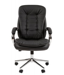 Кресло руководителя CHAIRMAN 795 кожа Черный