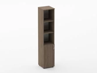 Шкаф высокий полуоткрытый Glassy 6.19.12Л Дуб Верцаска
