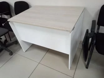 Стол прямой Deka ЛДСП каркас 75.07.12 Дуб Сантана светлый/Белый