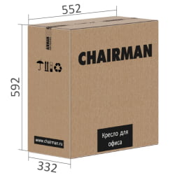 Офисное кресло CHAIRMAN 9801 BLACK C-2 Серый