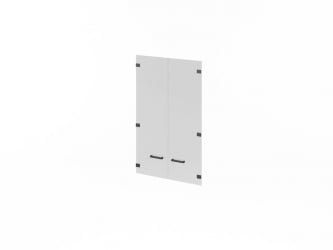 Двери стеклянные LEMO L-022 Прозрачные тонированные серые