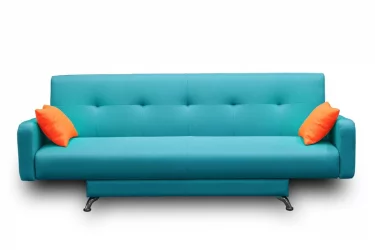 Диван тканевый MANGO 3 (2 категория) Бирюзовый Оранжевый