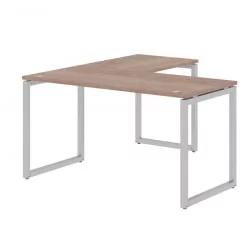 Стол угловой правый XTEN-Q XQCT 1415 R Дуб Сонома Алюминий