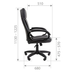 Кресло руководителя Chairman 794 LT экокожа Черный