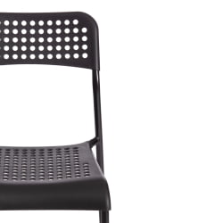 Стул со спинкой ADDE (mod. C-049) металл/пластик, 39 х 49 х 78 см, Black(черный) разборный