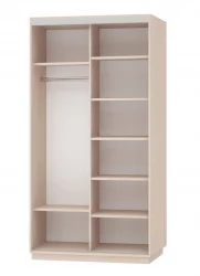 Шкаф-купе двухдверный Экспресс Дуо 1200х2200h Сакура/Дуб молочный