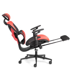 Кресло KingCobra иск. кожа / сетка, черный / красный