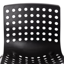 Стул SKALBERG (mod. C-084-A) металл/пластик, 46 х 56 х 79 см, Black (черный) / Chrome (хром)