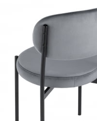 Стул Бриф НЕВ велюр Серый / NEW