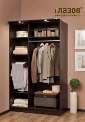 Шкаф купе 2-ух дверный Эко 33 Композиция Венге