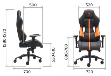 Кресло геймерское Еверпроф ДЖагуар Экокожа Красный / Everprof Jaguar