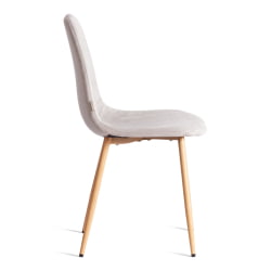 Мягкий стул БРЕЕЗЕ (мод. ДЖСC-58) Велюр/металл , 44 х 53 х 86 см, Лигхт грей (светло-серый) ХЛР14 / натуральный / BREEZE (mod. JSC-58) Light grey HLR14