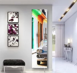 Шкаф с зеркалом Драйв Шелф Арт (правый) Беленый дуб