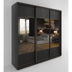 Шкаф-купе 3-х дверный Акцент-Дуэт Д 2100х600 Венге