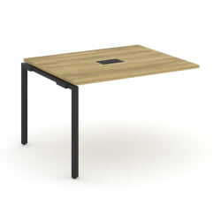 Проходной наборный элемент переговорного стола CONCEPT CN.NPRG-012 Дуб Винченцо Черный