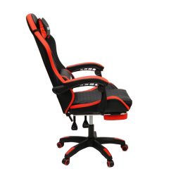 Кресло 892-1 цвет черный/красный с массажем 892-1-black-red-mass