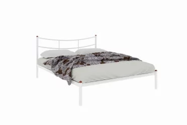 Кровать двуспальная из металла София 1800х2000 Желтая