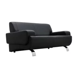 Диван офисный двойной Клерк 5 Ecotex 3001 Черный