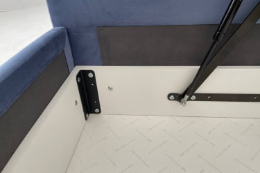 Кровать  0.9 Альба (Софа) КМ.S-16 топаз (велюр)