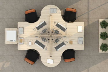 Набор мебели для персонала Glassy №2