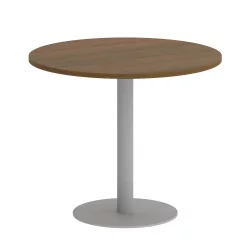Стол журнальный круглый ХОМЕ ОФФИCЕ ВР.СП-5-90.1 Орех Гварнери/Серый металл / HOME OFFICE VR.SP-5-90.1