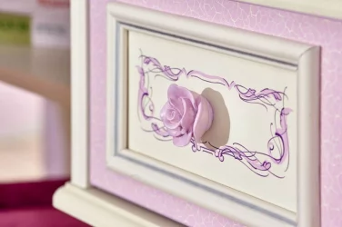 Комплект мебели для спальни Маркиза №6 Алебастр Сиреневый