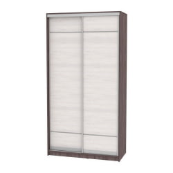 Шкаф-купе белый лдсп Б-220х120х60-1(ЯАТ-ЯАС-Д7Д7) / B-220х120х60-1(ЯАТ-ЯАС-D7D7)