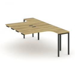 Рабочая станция-приставка к опорным тумбам CОНCЕПТ CН.ДСАПР-001 Дуб Винченцо Антрацит / CONCEPT CN.DSAPR-001