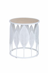 Круглый журнальный столик Вальд Белый