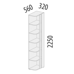 Стеллаж в детскую Николь 901.17