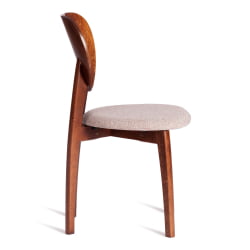 Стул ДИАМАНТЕ мягкое сидение бук, 42кс42кс85см, коричневый, ткань воол карамел, бежевый / DIAMANTE 42x42x85см, wool caramel,