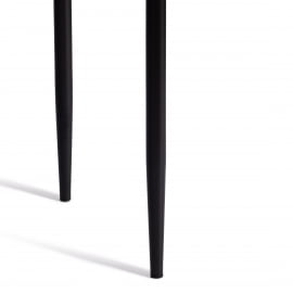 Стул со спинкой Еасй (мод. ДЖСC02-1) металл, флок, 41 х 52 х 96 см, Дэрк грей (темно-серый) ХЛР24 / черный / Easy (mod. JSC02-1) Dark grey HLR24